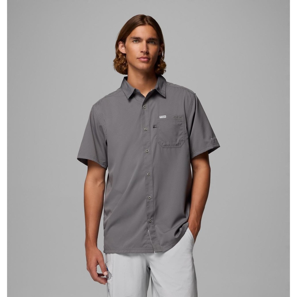 Columbia PFG Slack Tide Camp Shirt Mens XXL Grey New With Tags